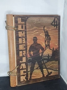 Robert A. Long School Yearbook 1941 Longview, WA. The Lumberjack. Made Of Wood - Picture 1 of 11