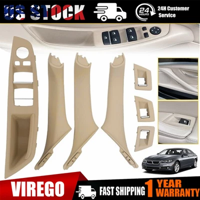 Cubierta interior de moldura de manija de panel de puerta para BMW 520i 528i 530i 535i 2010-2016 Foto 1 de 4