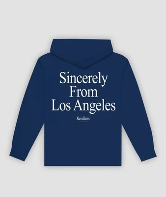 Young and Reckless Sincerely Hoodie Y&R - Navy Size Medium NWT - Image 1 of 4