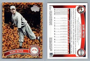 2011 TOPPS UPDATE SP LEGENDS COGNAC DIAMOND US154 BABE RUTH RED SOX - Picture 1 of 1