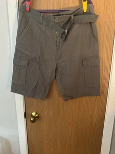 Wicked Stitch Cargo Shorts Size 34 Grey - Picture 1 of 6