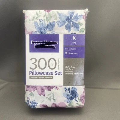 Juego de funda de almohada Better Homes And Gardens King. 300 hilos. Satén de algodón Foto 1 de 4