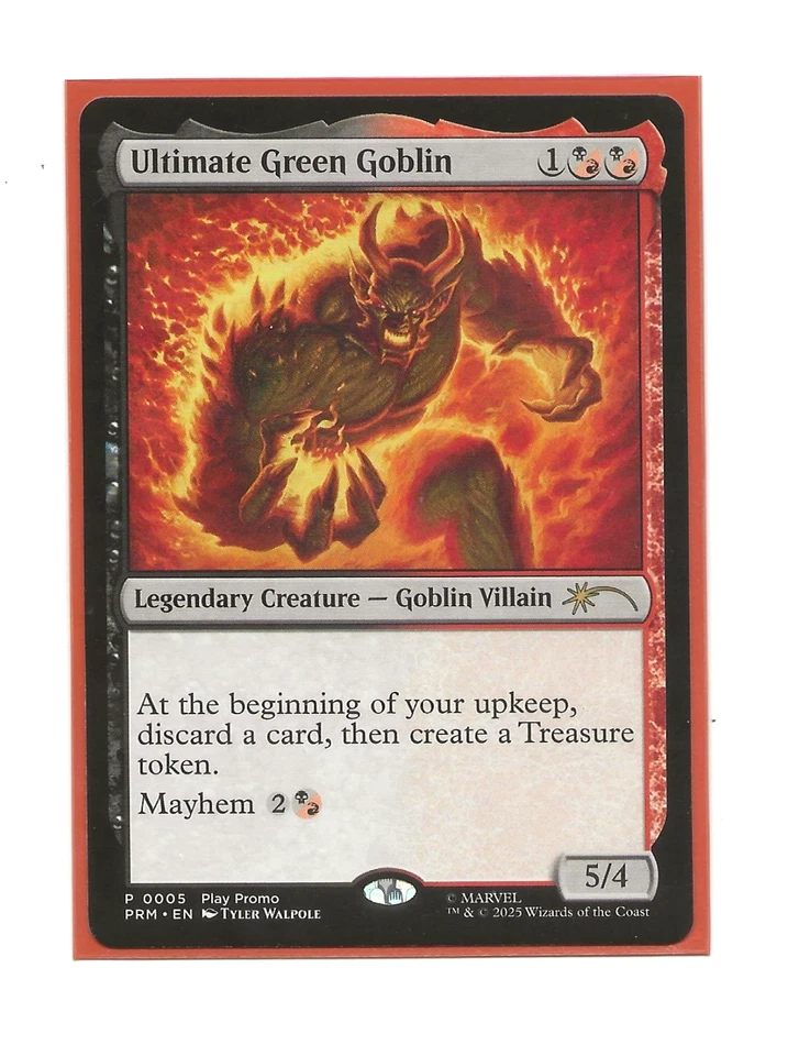 ULTIMATE GREEN GOBLIN Marvel Spider-man Promo NM MTG  ENGLISH  Magic - Imagen 1 de 1