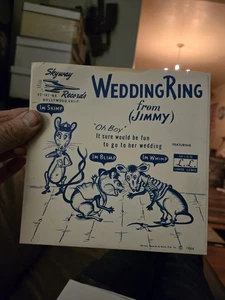 The Astromice 45 No Cheese On The Moon Skyway Records Wedding Ring Vinyl Record - Picture 1 of 7