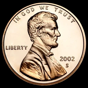 2002 S Lincoln Memorial Penny ~ Gem Proof  - Picture 1 of 2