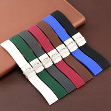 18 20 22 24mm Multicolor Silicone Watch Band Rubber Replacement Wrist Bracelet