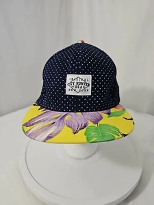 City Hunter Original Headwear Navy & Multi-Color Floral Pattern Snapback Hat - Picture 1 of 10