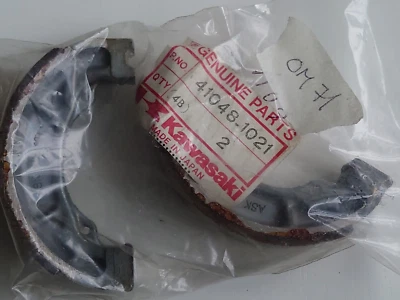 Par de zapatas de freno NOS Kawasaki 41048-1021 KX80 KDX80 1979-83 #OM71 Foto 1 de 4