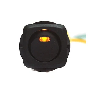 2pc On-Off Rocker Switch 2P R13-135L LED Orange Lamp 16/10A 125/250VAC UL VDE - Picture 1 of 8