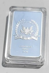 Fort Knox Silver Bar Kentucky Mint USA Bullion Donald Trump Americana New York - Picture 1 of 20