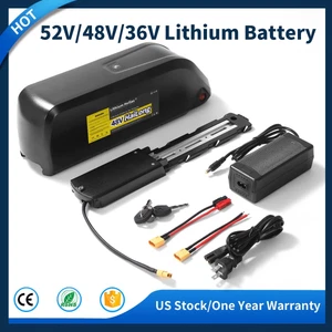 52V/48V/36V 15Ah/20Ah/25Ah 4PIN Rechargeable Li-Lon Battery for Bicycles E-Bike - Picture 1 of 14