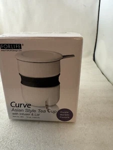 FORLIFE Curve Asian Style Tea Cup with Infuser & Lid, 12 oz - Picture 1 of 7