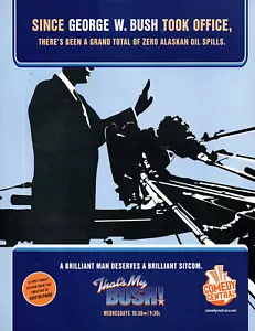 vtg 00's THAT'S MY BUSH MAGAZINE PRINT AD George Politics Satire TV Series Pinup - Picture 1 of 1