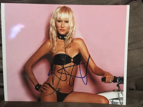 Kimberly Stewart Autograph 8x10 Signed Photo w/ COA Pacific Blue, Rod Stewart Cover