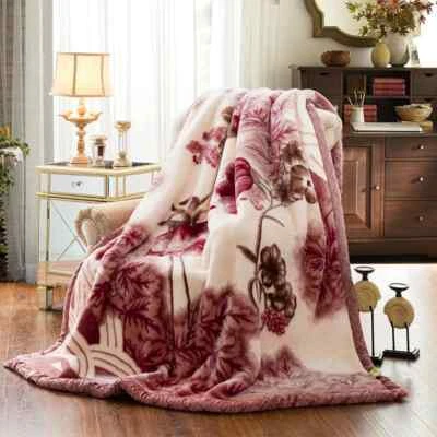 Double Layer Raschel Blankets 150*200cm Warm Thicken Microfiber Plush Blankets - Image 1 of 4
