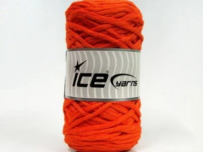 Лот из 2 мотков пряжи из натурального хлопка 2x200 г/140 м громоздкий оранжевый - Изображение 1 из 4