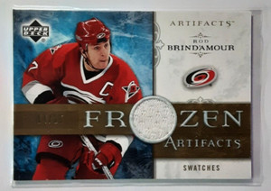 2006-07 Artifacts Frozen Artifacts Gold Jersey #FA-RB Rod Brind'Amour 14/25