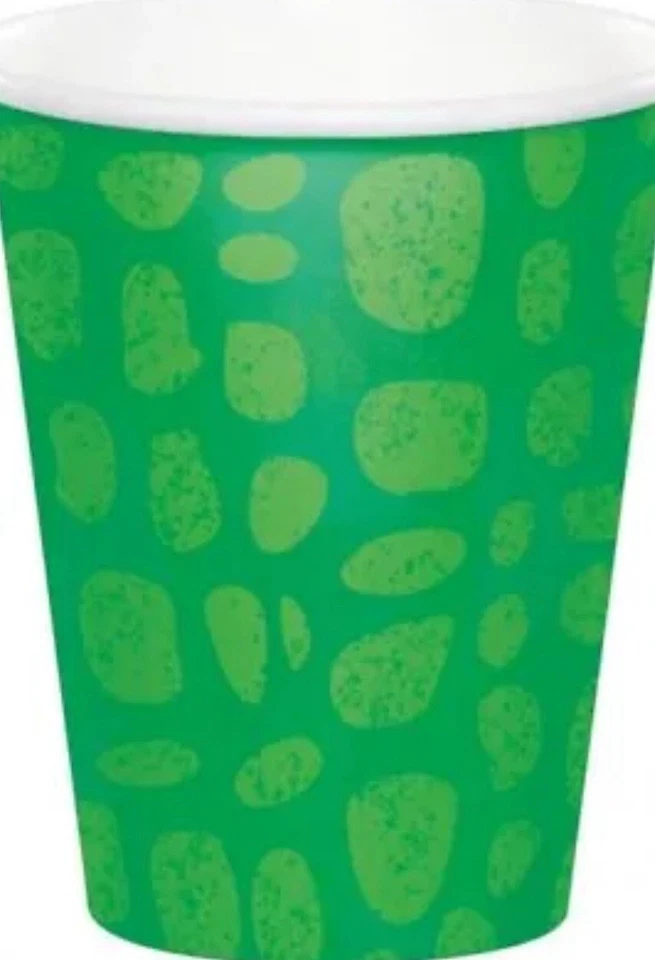 Alligator Party 9 oz Hot/Cold Paper Cups 8 Pack Party Tableware Decorations - Image 1 of 1