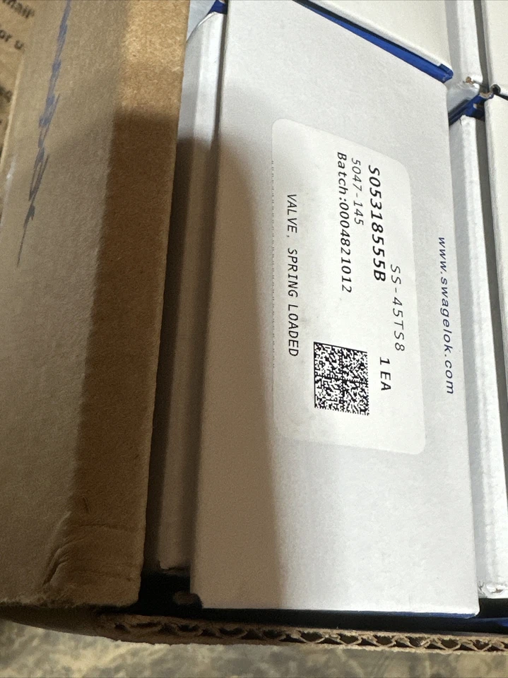 New Swagelok SS-45TS8 Stainless Steel 1-Piece 40 Series Ball Valve - Image 1 of 1