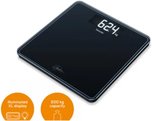 Beurer PERSONENWAAGE GLAS       200KG (GS 400            SW) - Bild 1 von 3
