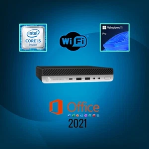 Mini PC Computer Dekstop HP 800 G4 i5 RAM 16GB SSD 256GB Win11 WIFI OFFICE 2021 - Foto 1 di 3
