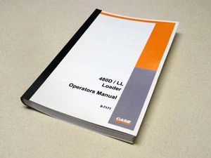 Case 480D/LL Loader Landscaper Operators Manual Owners Maintenance Book NEW - Picture 1 of 5