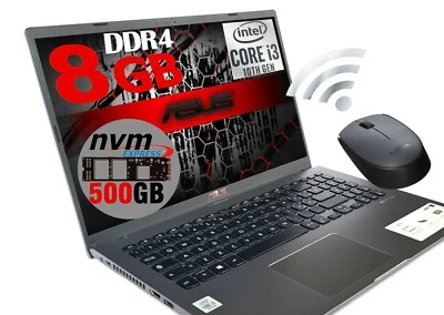 Notebook Asus Gray Full HD 15.6" i3 10Th 8Gb SSD M2 500GB Windows 10 Pro - Immagine 1 di 4