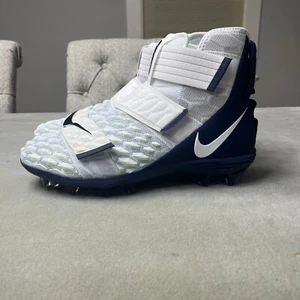 Nike Force Savage Elite 2 White/Navy Football Cleats BV3962-103 Men’s Size 15 - Picture 1 of 8