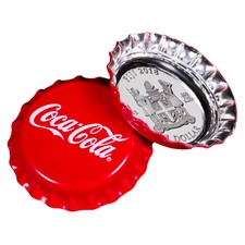 Coca Cola® Fiji Silbermünze Münze Kronkorken Bottle Cap 6 Gramm 999 Silber PP