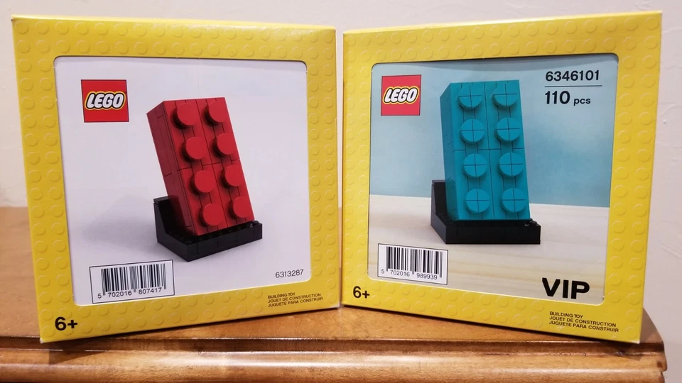 LEGO Red Buildable Brick (6313287) and Teal Buildable Brick (6346101)NEW! SEALED - Image 1 of 1