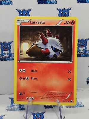 Larvesta - 20/108 - Pokemon Dark Explorers LP  - Image 1 of 2