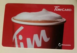 Rare '18 Collectible Gift Card NO CASH VALUE TIM HORTON Coffee Cup Latte FD62597 - Picture 1 of 1