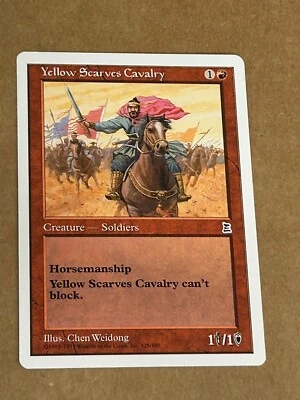 Yellow Scarves Cavalry Portal Three Kingdoms Regular English MTG Magic NM - Image 1 of 2