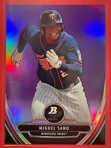 2013 Bowman Platinum Prospects Miguel Sano Purple Refractor #BPCP7 Baseball - Picture 1 of 2
