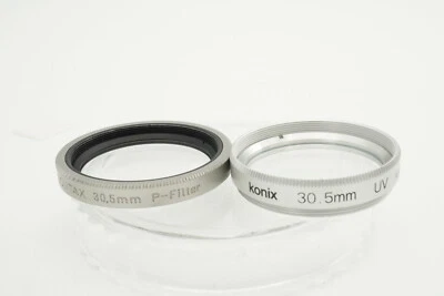 [2 Filters set] CONTAX 30.5mm P-FILTER silver + Konix 30.5mm filter #111B - Image 1 of 4