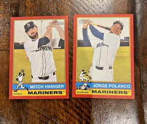 LOT - 2025 Topps Heritage Baseball - MARINERS RED MANIGER/POLANCO - Picture 1 of 2