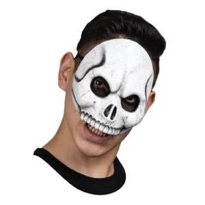 Skull Half Mask - Skeleton - Latex - Costume Accessory - One Size - Picture 1 of 1