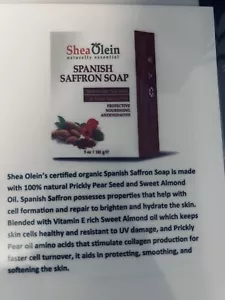Shea Olein certified organic Spanish Saffron Soap - Picture 1 of 1