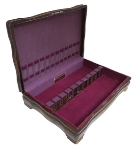 Caja de almacenamiento de madera cubiertos vintage resistente al deslustre 72 - Imagen 1 de 8