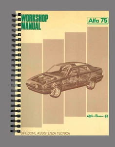 ALFA ROMEO 75 WERKSTATTHANDBUCH REPARATURANLEITUNG BUCH AUF PAPIER. ENGLISCHEN - Bild 1 von 4
