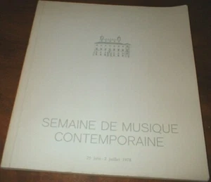 Programma della settimana di musica contemporanea 1978 roma - Foto 1 di 5
