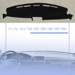 Black Dashboard Dash mat Pad For Ford F150 F250 F350 1992 1993 1994 1995-1997 - Imagen 1 de 9