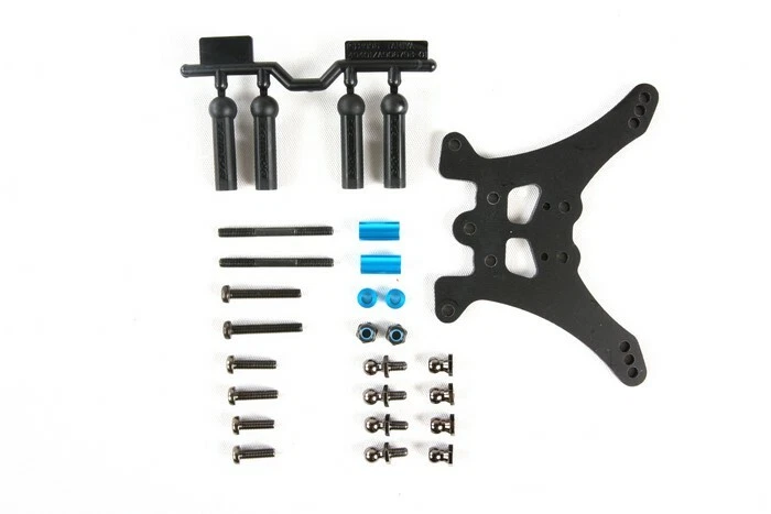 TAMIYA 54557 RC PARTS 1/10 TT-02B FRP REAR DAMPER STAY SET SUPPORTO FRP AMMORTIZ - Immagine 1 di 1