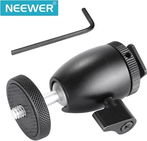 SALE | Neewer Black 1/4" Screw Swivel Mini Ball Head Camera Mount with Lock and - Picture 1 of 7