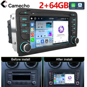 Carplay Android 15 Autoradio GPS 2+64GB RDS Navi BT USB für Audi A3 S3 RS3 8P 8V - Bild 1 von 12