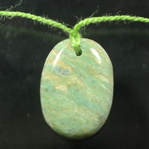 Green Ruby Fuchsite 28x20x6 mm Gemstone Cabochon Pendant bead - Picture 1 of 11