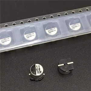 Condensador electrolítico 100 un. 68uF 10V ELNA RV2 6.3x5.3mm 10V68uF tipo chip SMD - Imagen 1 de 2