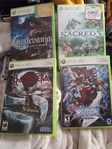 Xbox 360 Rare Game Collection Bayonetta , Blazeblue , Castlevania LoS , Sacred 3 - Picture 1 of 16