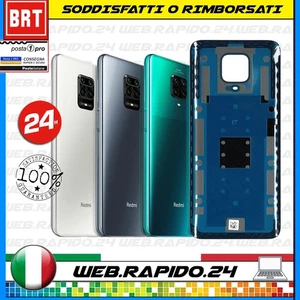BACK COVER SCOCCA POSTERIORE PER XIAOMI REDMI NOTE 9 PRO / 9S M2003J6B2G +LENTE - Foto 1 di 1