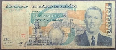 1985 Mexico 10000 Pesos P89, Serie KX FT200684. - Image 1 of 3